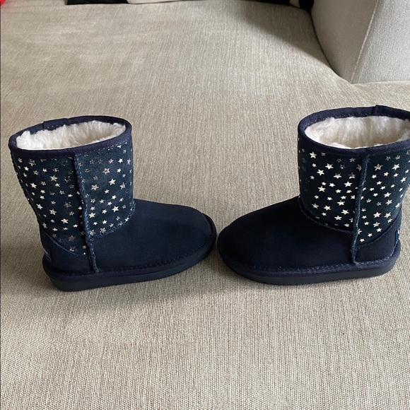 Koolaburra by UGG Kids Koola Short Stars Boots Toddler Navy Insignia Blue Size 7 - Picture 9 of 12